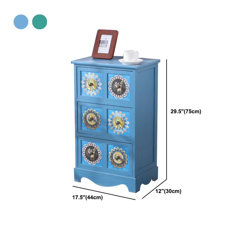 12" D Solid Wood Storage Chest Traditional Lingerie Chest with Drawers