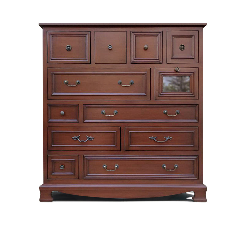 Wooden Storage Chest Vintage Bedroom Storage Chest Dresser with 10 / 12 Drawers
