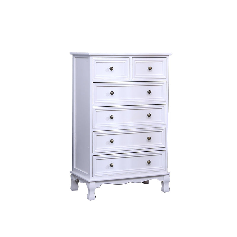 14" D Solid Wood Storage Chest Traditional Vertical Lingerie Chest with Drawers