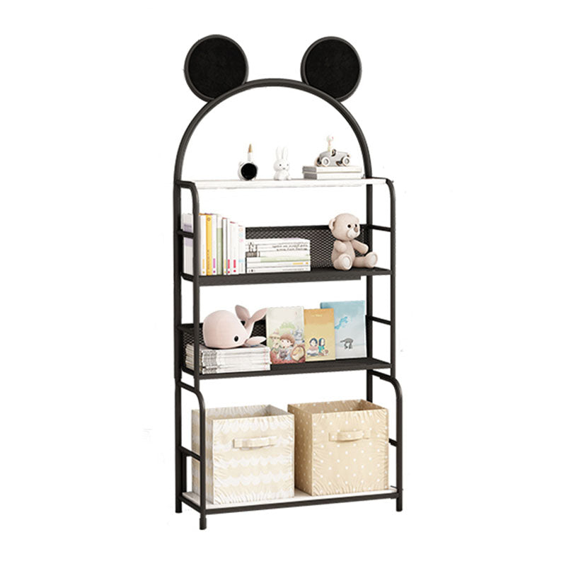 Modern Metal Bookshelf Etagere Vertical Open Shelf Bookcase in Burnish