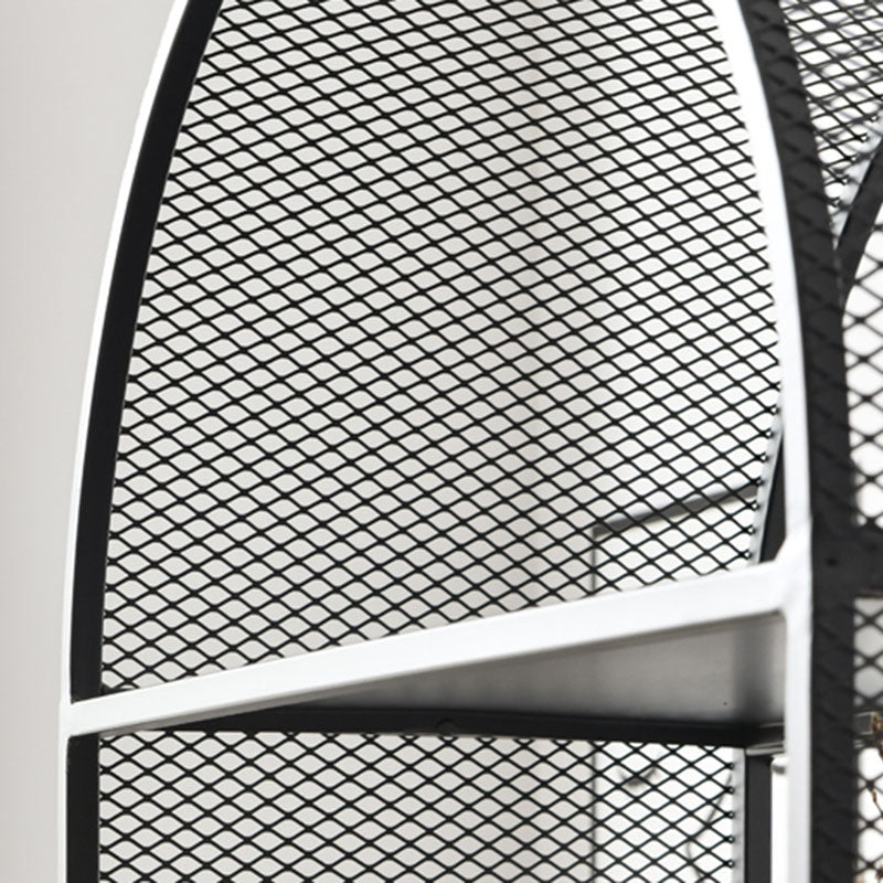 Modern Metal Bookcase Standard Vertical Open Shelf Bookshelf