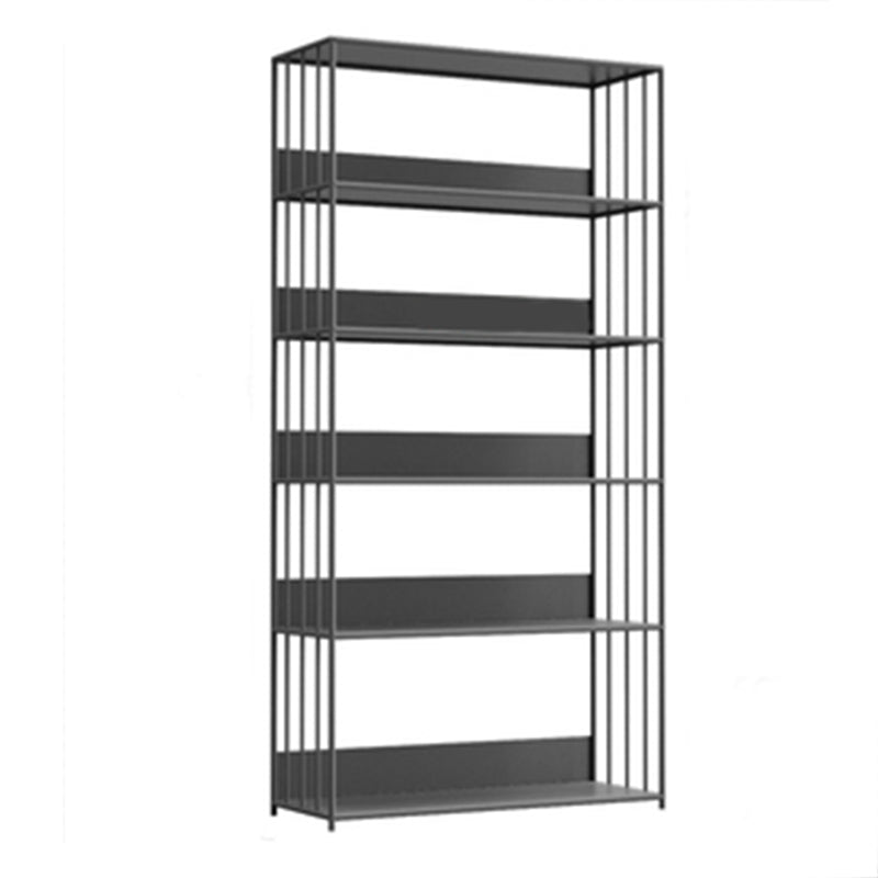 Modern Metal Bookshelf Standard Vertical Open Shelf Bookcase