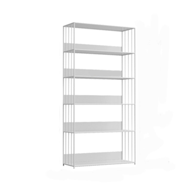 Modern Metal Bookshelf Standard Vertical Open Shelf Bookcase