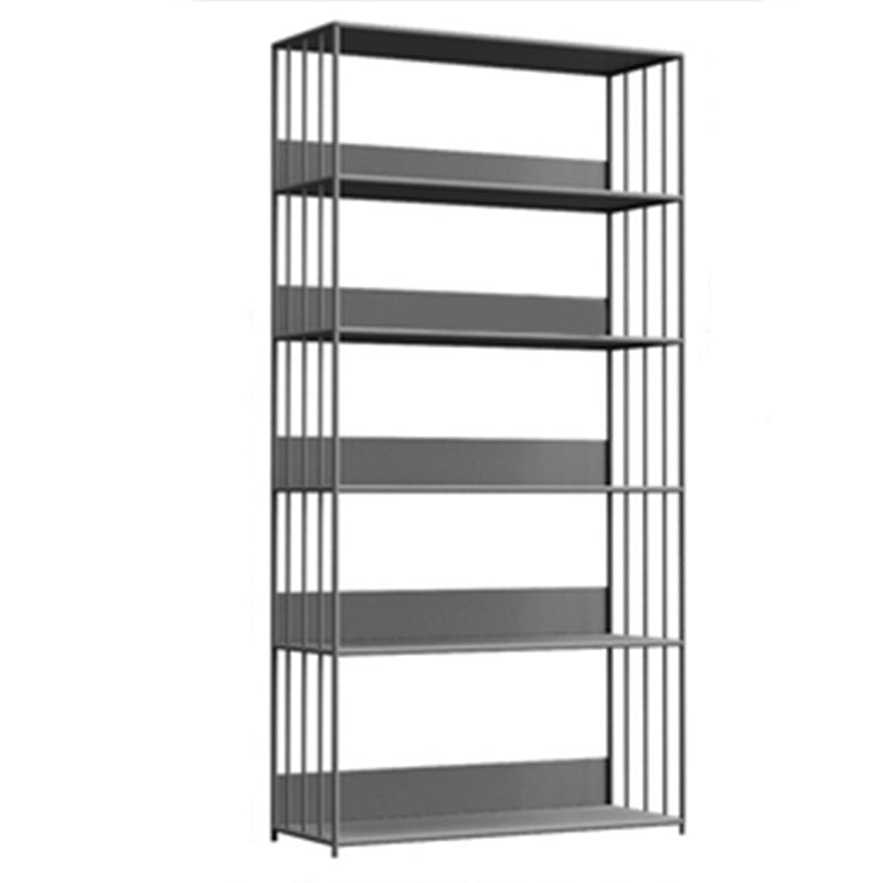 Modern Metal Bookshelf Standard Vertical Open Shelf Bookcase