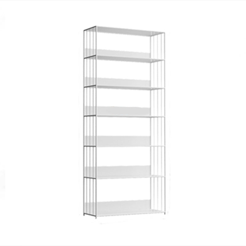 Modern Metal Bookshelf Standard Vertical Open Shelf Bookcase