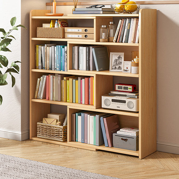 47" H Standard Shelf Bookcase Open Back Modern Engineered Wood Shelf Bookshelf