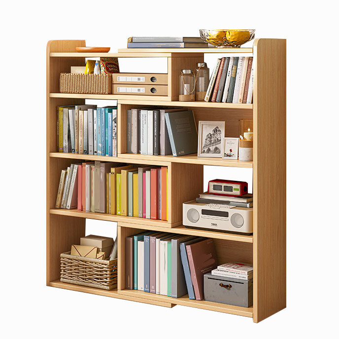 47" H Standard Shelf Bookcase Open Back Modern Engineered Wood Shelf Bookshelf