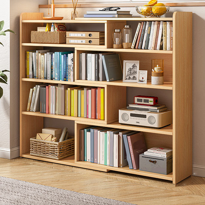 47" H Standard Shelf Bookcase Open Back Modern Engineered Wood Shelf Bookshelf