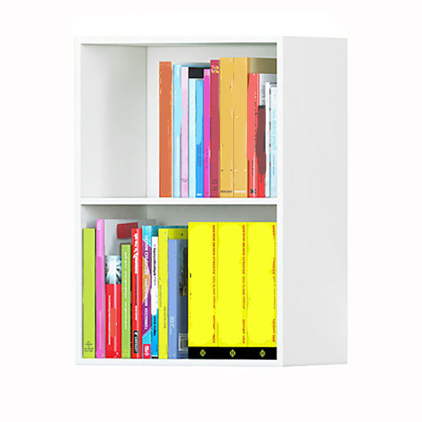 Modern Engineered Wood Bookcase Closed Back Standard Book Shelf for Living Room