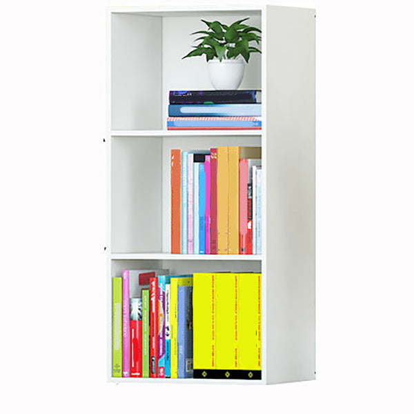 Modern Engineered Wood Bookcase Closed Back Standard Book Shelf for Living Room