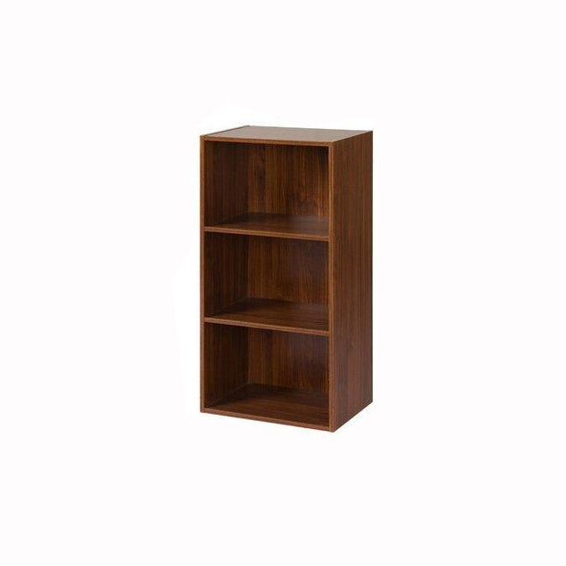 Modern Engineered Wood Bookcase Closed Back Standard Book Shelf for Living Room