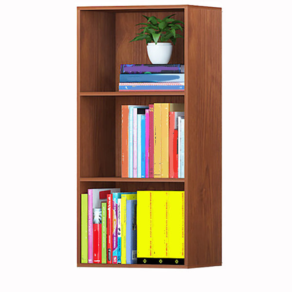 Modern Engineered Wood Bookcase Closed Back Standard Book Shelf for Living Room