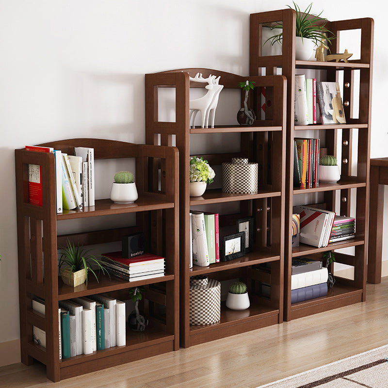 Wooden Etagere Modern Shelf Bookcase Vertical Bookcase for Living Room