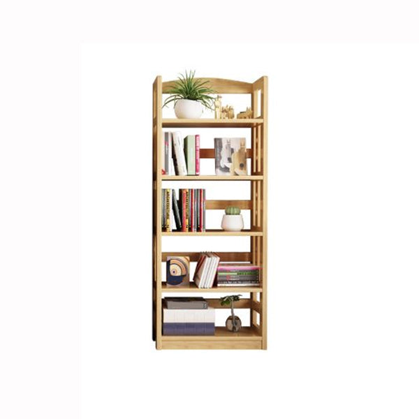 Wooden Etagere Modern Shelf Bookcase Vertical Bookcase for Living Room