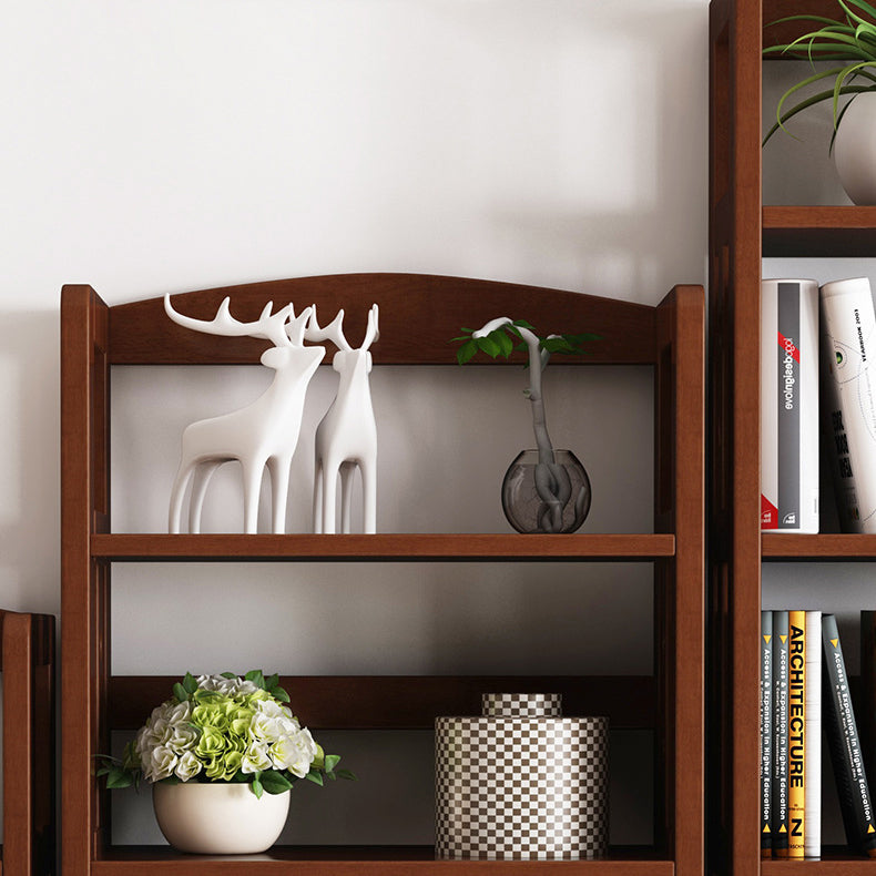 Wooden Etagere Modern Shelf Bookcase Vertical Bookcase for Living Room