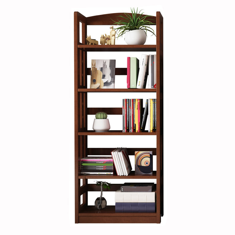 Wooden Etagere Modern Shelf Bookcase Vertical Bookcase for Living Room