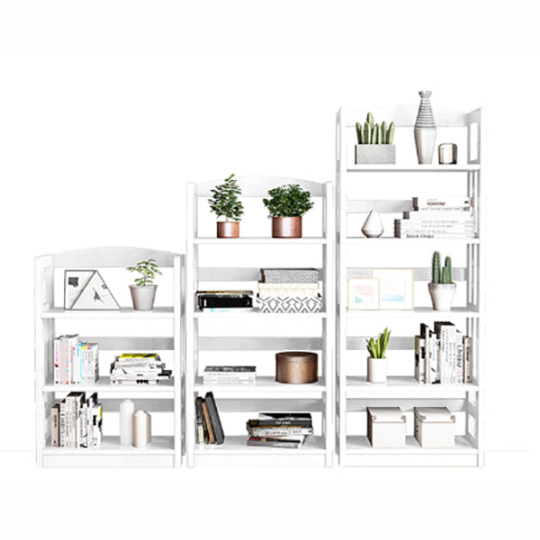 Wooden Etagere Modern Shelf Bookcase Vertical Bookcase for Living Room