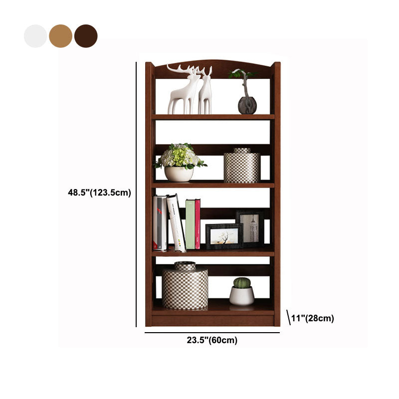 Wooden Etagere Modern Shelf Bookcase Vertical Bookcase for Living Room