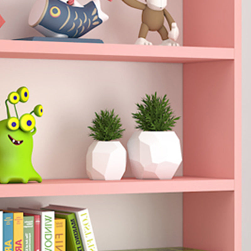 Modern Vertical Bookcase with Rectangular Shelves Wooden Floating Book Shelf for Office