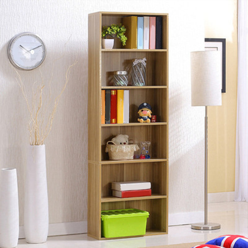 Modern Vertical Bookcase Artificial Wood Bookshelf for Bedroom , 23.5" W X 12" D X 71" H