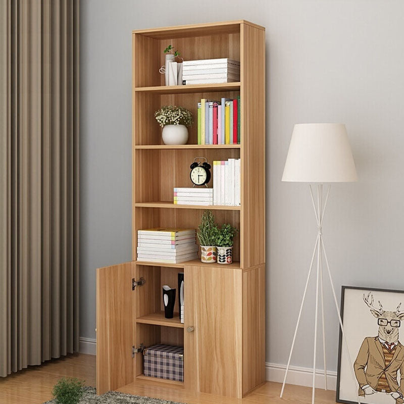 Modern Vertical Bookcase Artificial Wood Bookshelf for Bedroom , 23.5" W X 12" D X 71" H