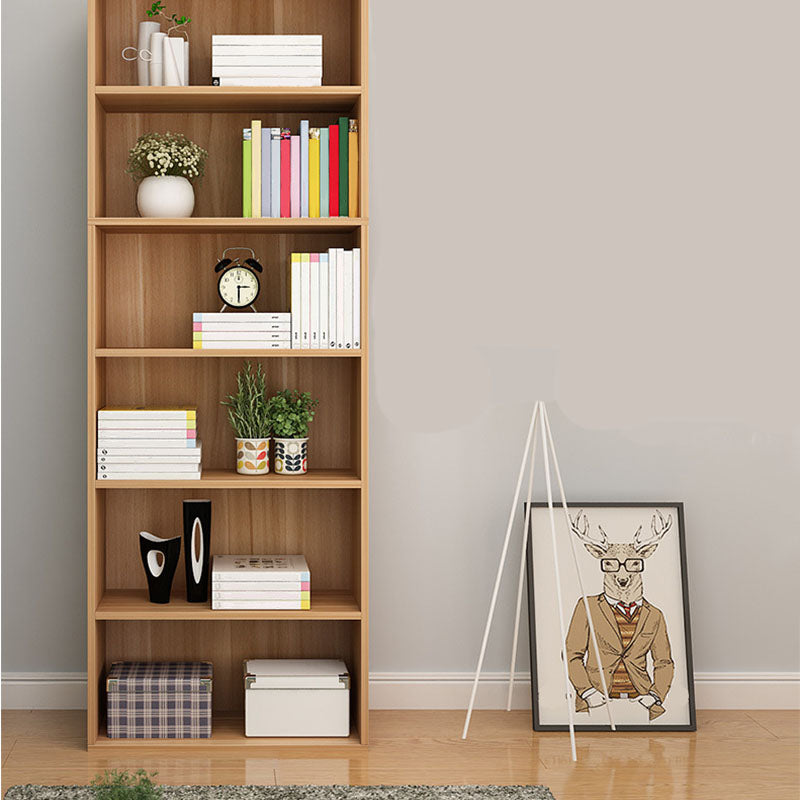 Modern Vertical Bookcase Artificial Wood Bookshelf for Bedroom , 23.5" W X 12" D X 71" H