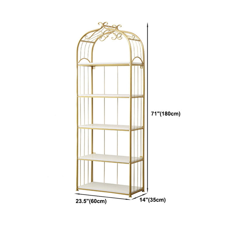 Metal Bookshelf Modern Etagere Bookcase Storage and Display Shelves