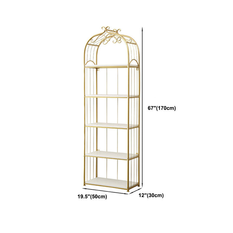 Metal Bookshelf Modern Etagere Bookcase Storage and Display Shelves