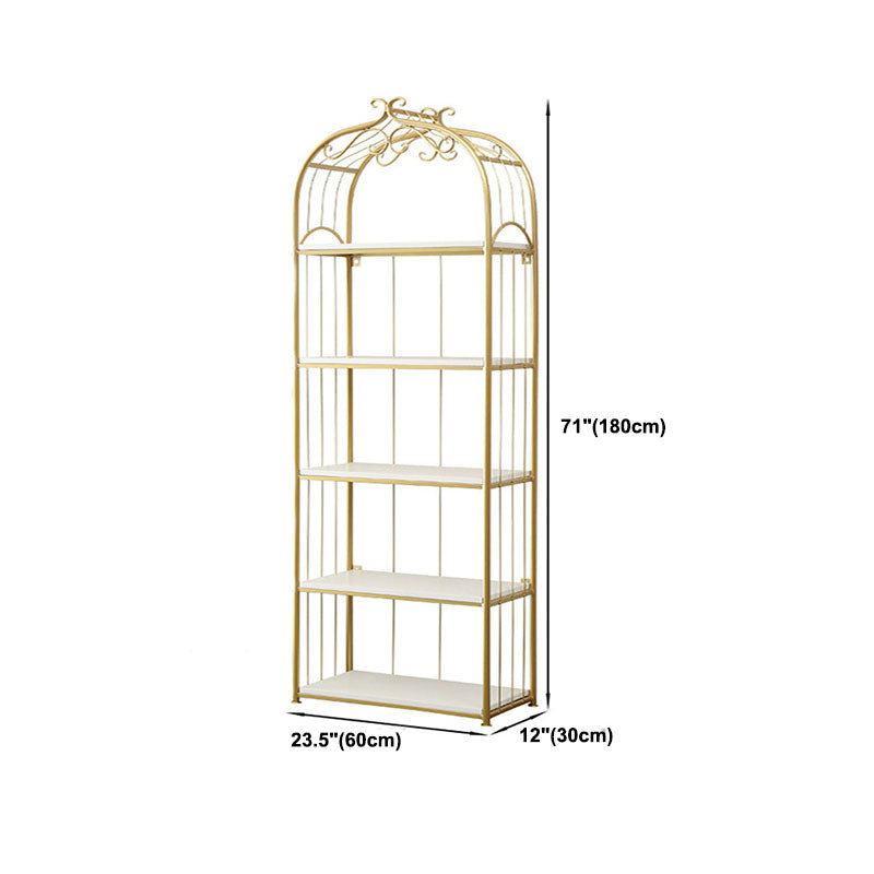 Metal Bookshelf Modern Etagere Bookcase Storage and Display Shelves