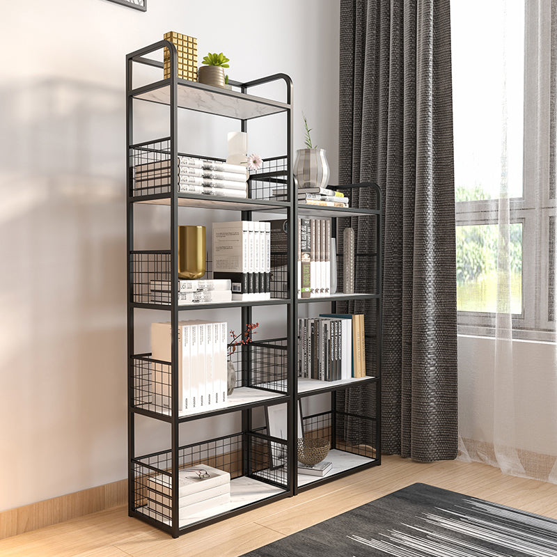 Open Back Bookshelf Scandinavian Rectangle Standard Bookcase