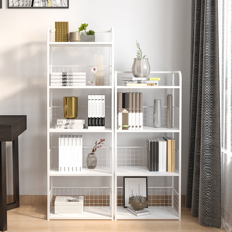 Open Back Bookshelf Scandinavian Rectangle Standard Bookcase