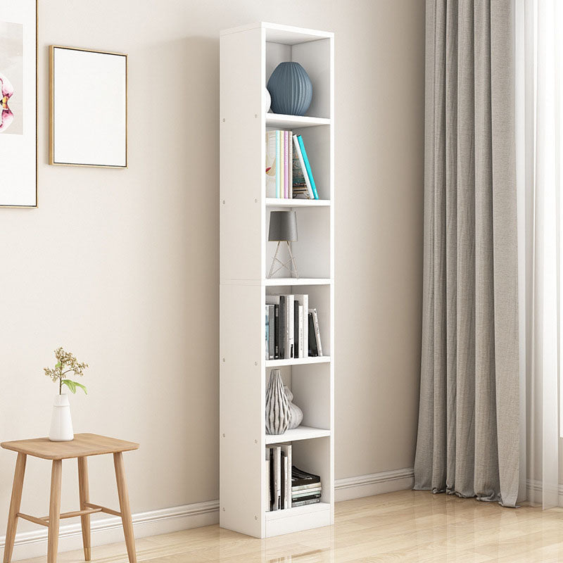 Modern Closed Back Bookshelf Engineered Wood Shelf Bookcase for Study Room
