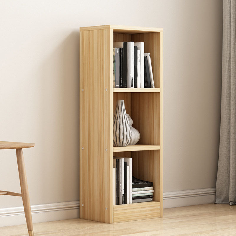 Modern Closed Back Bookshelf Engineered Wood Shelf Bookcase for Study Room