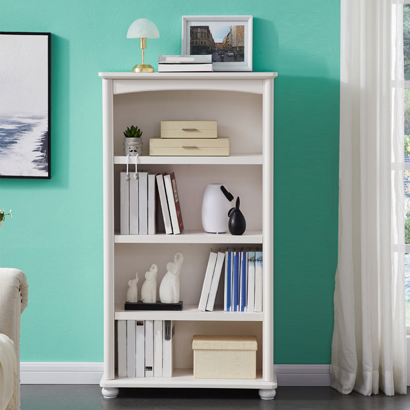 Closed Back Bookshelf Scandinavian Solid Wood Standard Bookcase