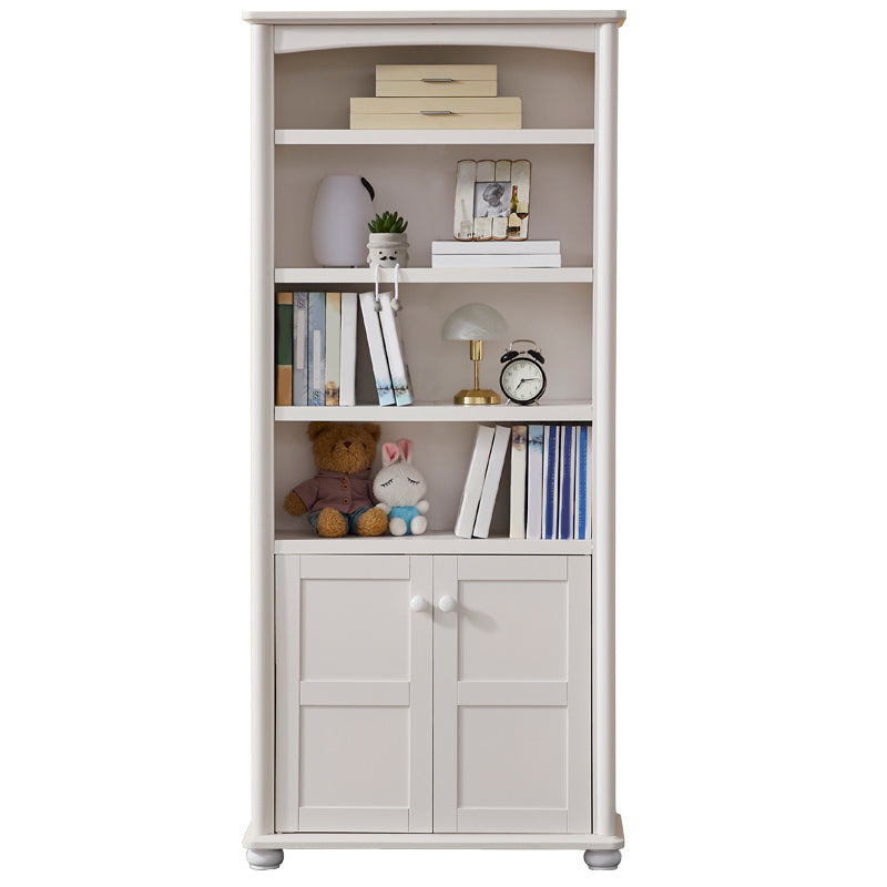 Closed Back Bookshelf Scandinavian Solid Wood Standard Bookcase