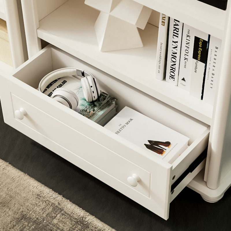 Closed Back Bookshelf Scandinavian Solid Wood Standard Bookcase