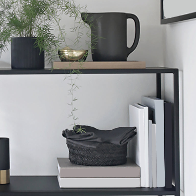Contemporary Iron Console Table with Shelf and Sled Base,31 inch