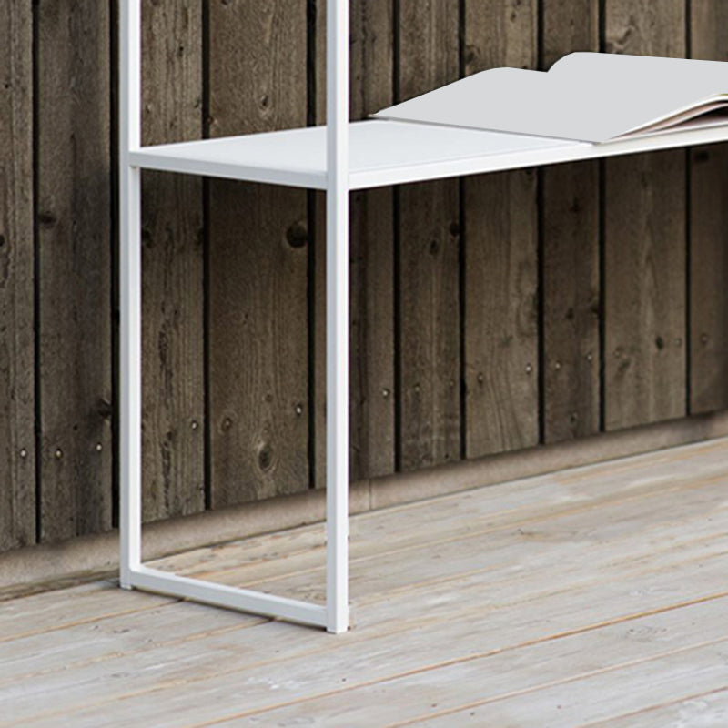 Contemporary Iron Console Table with Shelf and Sled Base,31 inch