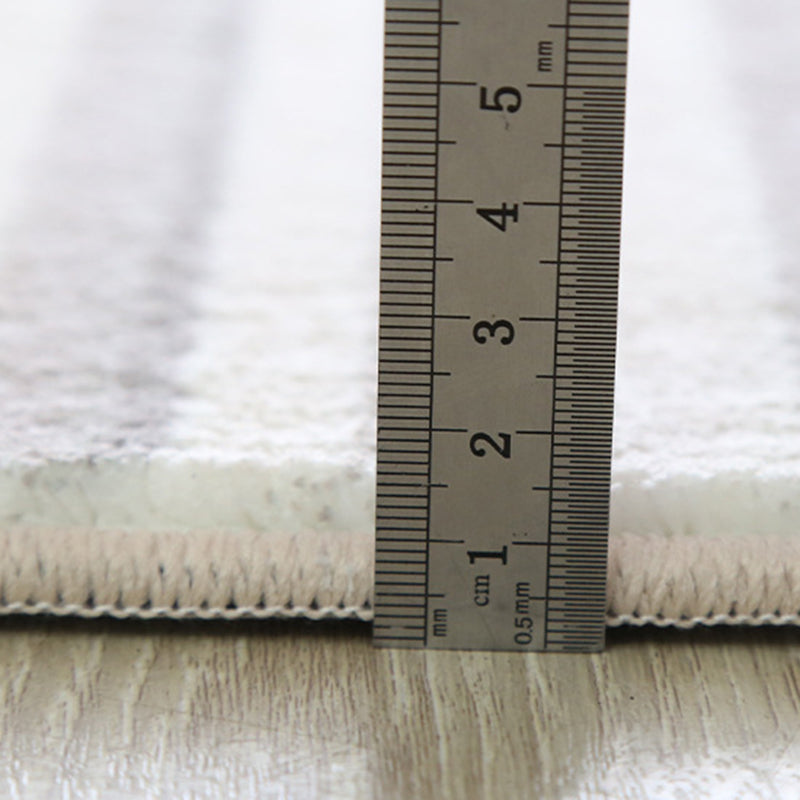 Simplicity Carpet Contemporary Polyester Rug Washable Indoor Rug for Home Decor