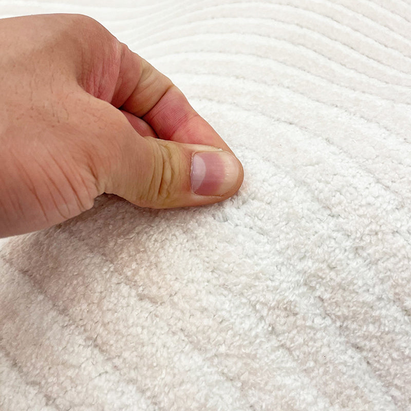 Brown Simple Carpet Polyester Line Carpet Stain Resistant Carpet for Drawing Room