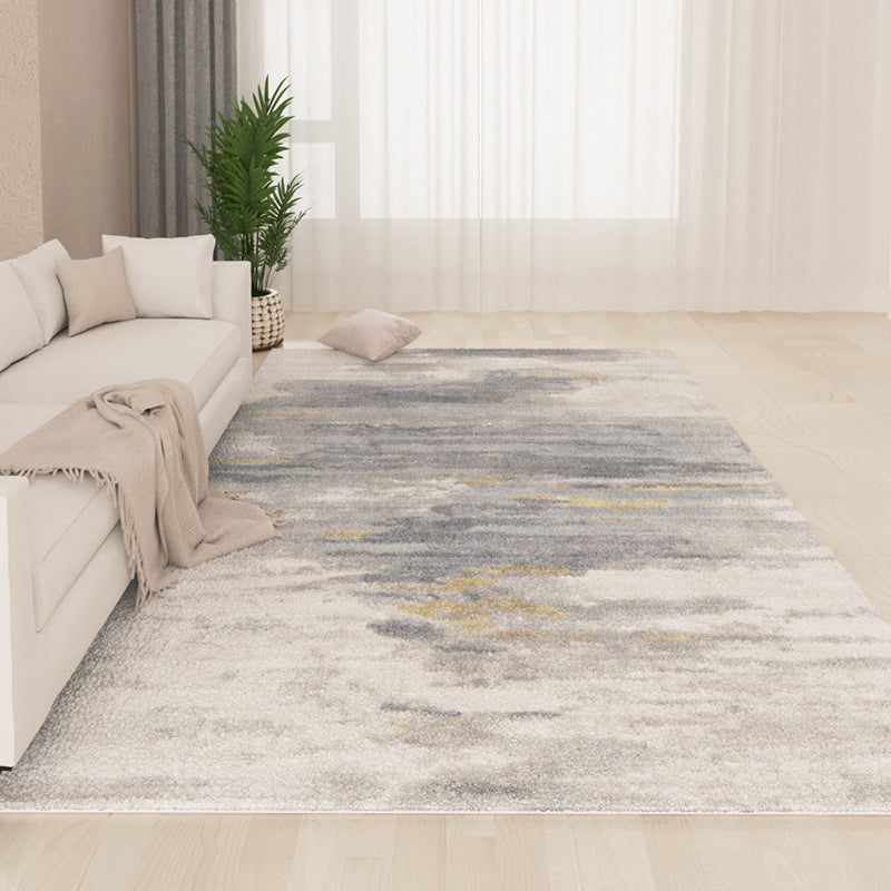 Brown Simple Carpet Polyester Line Carpet Stain Resistant Carpet for Drawing Room