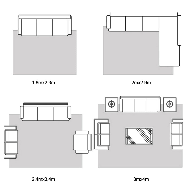 Light Grey Casual Rug Polyester Striped Indoor Rug Washable Rug for Home Decor