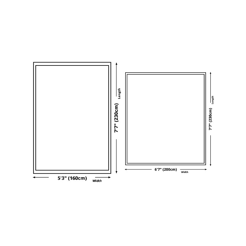 Light Grey Casual Rug Polyester Striped Indoor Rug Washable Rug for Home Decor