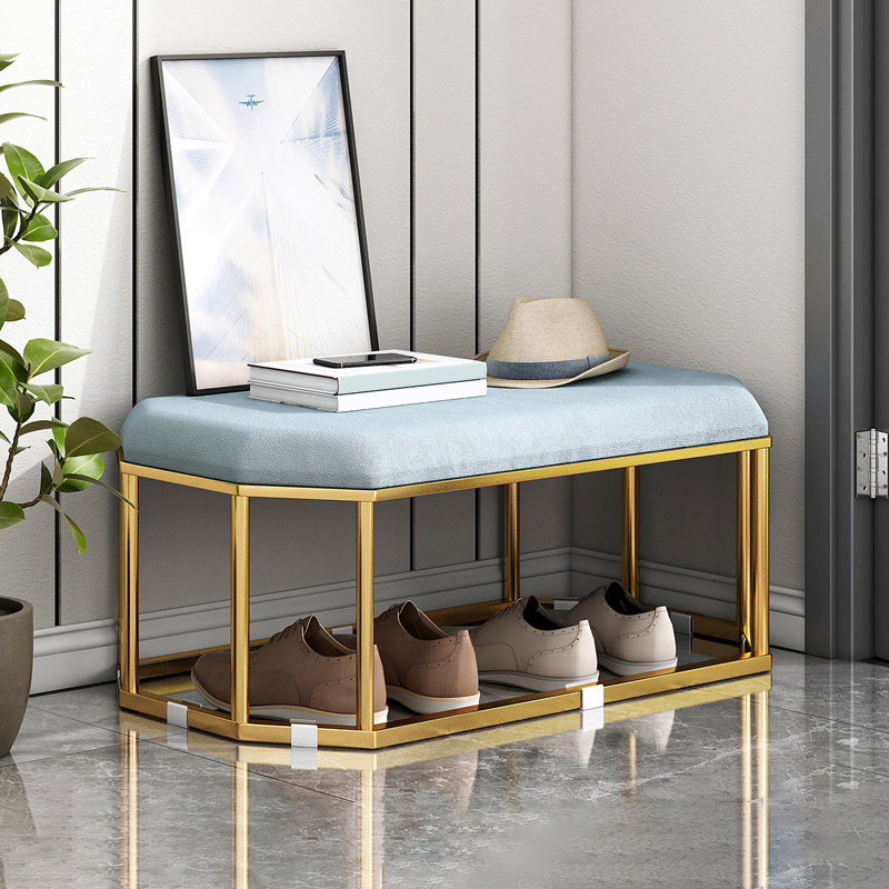 Velvet Specialty Storage Ottomans Standard Plain Glam Style Fade Resistant Ottoman