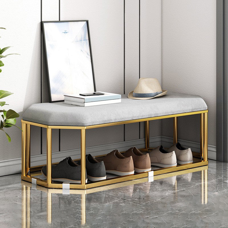 Velvet Specialty Storage Ottomans Standard Plain Glam Style Fade Resistant Ottoman