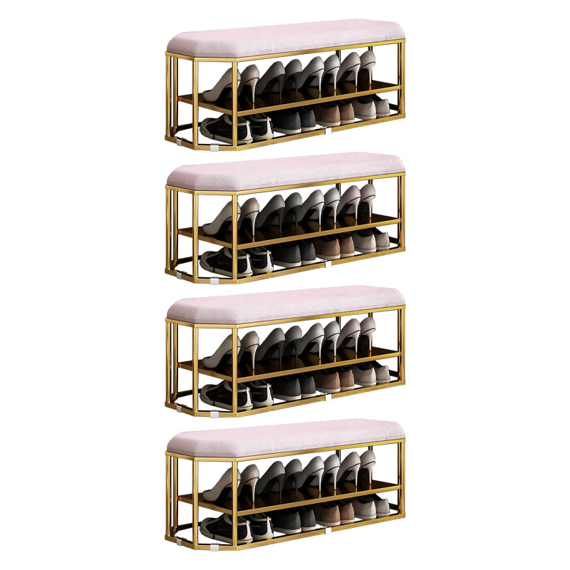 Velvet Specialty Storage Ottomans Standard Plain Glam Style Fade Resistant Ottoman