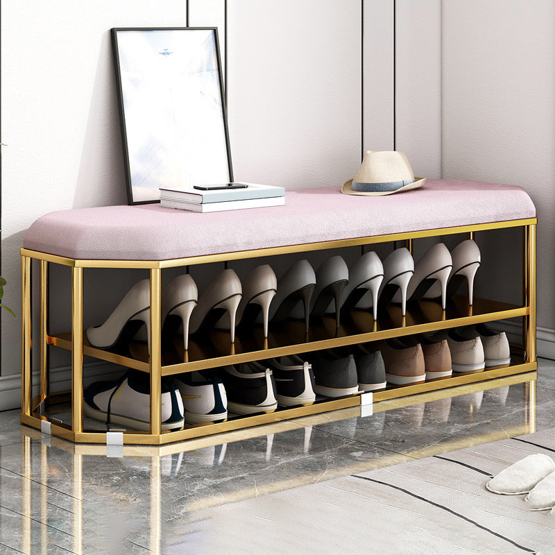 Velvet Specialty Storage Ottomans Standard Plain Glam Style Fade Resistant Ottoman