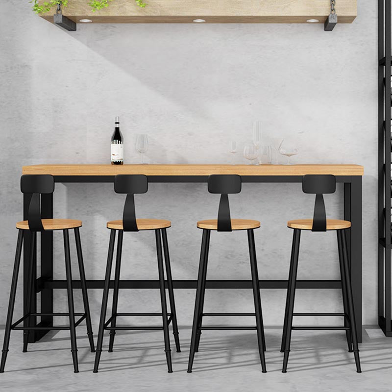 Solid Wood Pub Dining Set 1/2/5/9 Pieces Rectangle Indoor Glam Counter Height Set