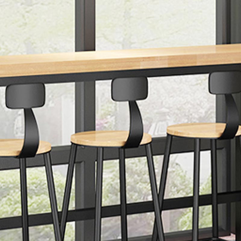 Solid Wood Pub Dining Set 1/2/5/9 Pieces Rectangle Indoor Glam Counter Height Set