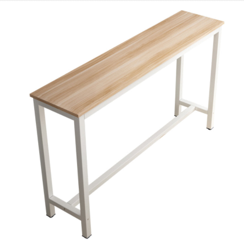 Industrial Rectangle Bar Table Set 1/2/3 Pieces Natural Colour Wood Counter Table